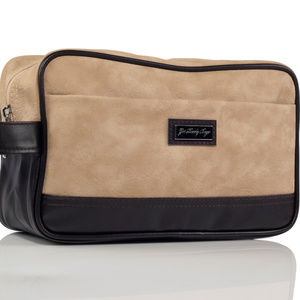 Suede Toiletry Bag